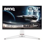 BenQ MOBIUZ EX321UX 32” 1152-zone Mini LED 4K eARC 144Hz 1ms DP2.1 Gaming Monitor, USB-C, HDMI 2.1, 99% P3 & Adobe RGB, DisplayHDR 1000, Freesync Premium Pro, KVM, Pixsoul Engine, Remote Controller