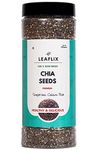 Leaflix Premium Chia Seeds 340g | Chia Seeds for Weight Loss with Omega 3 and Fiber | Seeds for Eating