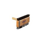 Carlisle 4002600 Broiler Master Grill Brush, Carbon Steel Bristles, 30.5" Length, Hardwood Brush and Handle, Natural