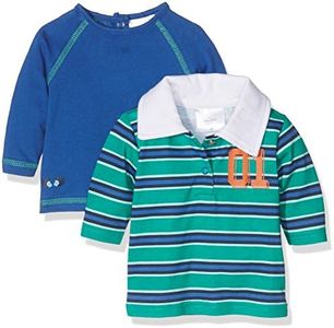 Twins Baby Boys Long Sleeve Shirt, Pack of 2, Multicoloured (Mehrfarbig), 80