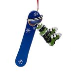 Kurt S. Adler Snowboard with Boots and Goggles Christmas Ornament D2633 New