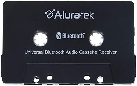 Aluratek Universal Bluetooth Audio Cassette Receiver, Built-in Rechargeable Battery, Up to 8 Hours Playtime, Audio Receiving up to 33 Feet