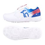 Kookaburra KC 1.0 Rubber Soled Cricket Shoe - White/Blue/Red - 9