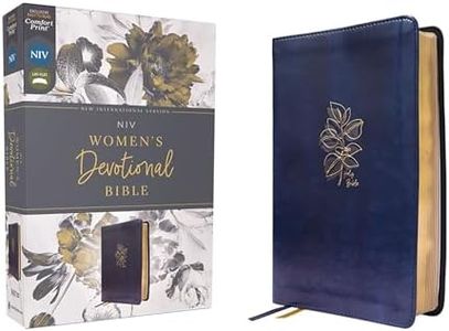 Niv, Women's Devotional Bible, Leathersoft, Navy, Comfort Print