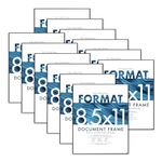 MCS Format Picture Frames, Black, 8.5 x 11, 12-Pack