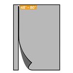 Yotache Reversible Left Right Side Opening Magnetic Screen Door Fits Door Size 48 x 80, Reinforced Sewing Mesh for Balcony, French, Sliding Glass Door, Actual Screen Size 50" x 81"