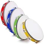 4 Pcs Tambourines for Adults 10 Inc