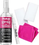 Chalkola Natural Chalkboard Cleaner Spray & Eraser Kit for Liquid Chalk Markers - Suitable for Whiteboard, Blackboard and Dry Erase Boards - Comes with White Chalk Pen