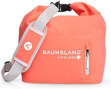 Bauhsland Cooler Bag - Insulated, Waterproof, & Leakproof Cooler, Camping Cooler, Kayak Cooler, Beach Cooler, Travel Cooler for Fishing, Picnics, Hiking, Backpacking, and Adventure (Coral)