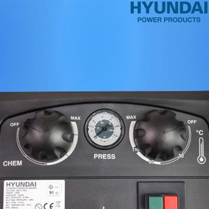 Hyundai 2600 PSI Hot Water Pressure Washer – 6.3kW 3-Phase Electric, Portable, Blue