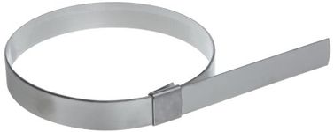 BAND-IT CP12S9 5/8" Wide x 0.025" Thick 3" Diameter, 201 Stainless Steel Center Punch Clamp (50 Per Box)