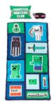 Jay Franco Minecraft Creeper 3 Piece Sleepover Set - Cozy & Warm Kids Slumber Bag with Pillow & Eye Mask (Official Minecraft Product)