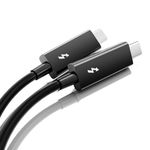 Active Thunderbolt 3 Cable 6.6ft/ 2M, USB-C to USB-C Cable with 100W Charging/ 40Gbps Data Sync and 5K/4K @60Hz, Compatible with iPhone 15 iPad Pro 2021/22, Dell, Docking, SSD, Hub and More