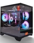 CHIST Gaming Desktop PC, Ryzen 5 5500, 16GB DDR4, 1TB NVMe SSD, RTX 3050 6GB, Liquid Cooling with RGB Fans Wi-FI Bluetooth,Windows 11 pro.