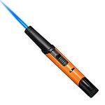 Navpeak Jet Flame Fire Torch Lighter Long Gas Butane Refillable, Multipurpose for Candle BBQ Grill Fireplace Stove Barbecue(Butane not included) (Orange)