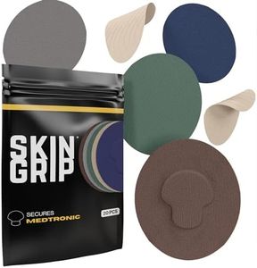 Skin Grip Adhesive Patches for Medtronic, Libre & Eversense CGM Devices – Basics Pack, Waterproof & Sweatproof Adhesive for 7-14 Days, Pre-Cut Medical Tape, Continuous Glucose Monitor