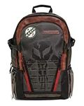 Bioworld Star Wars Boba Fett Bounty Hunter Utility Tech Adult Laptop Backpack, Olive Green, One Size