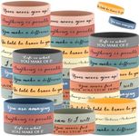 Sieral 50 Pcs Inspirational Wristba