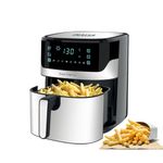 INALSA Air Fryer for Home 6.5L Capacity-1600 W with Digital Control and 8 Preset control|Quick Heat Circulation Variable Temp. Control, Baking,Grilling, Air Frying,Roasting up to 60 Min, 2 Yr Warranty