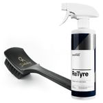 CarPro ReTyre - Car Alloy Wheel Cleaner Spray and Brush - Car Detailing, Tyre Cleaner To Remove Baked On Brake Dust, Stops Rust Spots, pH Neutral, Safe For All Wheel Type