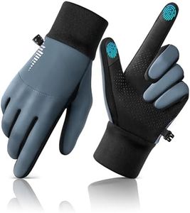 rivmount Water-Resistant Winter Gloves with Touch Screen/Windproof/Warm, Thermal Glove Suit for Women Men Cold Weather Running, Cycling, Hiking, Bike, Ski, Snow, Driving, Work, Outdoor (Blue, 2XL)