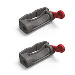 sciuU [2Pack] Power Button On/Off Control Clamp Compatible with Dyson V6 V8 V7 V10 V11 V15 Absolute/Animal/Motorhead Vacuum Cleaner, Lock The Power Button On/Off Status, Grey & Red