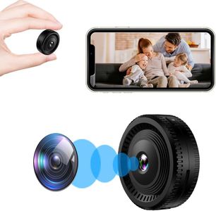 Hidden Camera - Indoor Camera - Nanny Camera - Best Mini Camera - WiFi Wireless Camera - Home Camera for Pet/Baby - Live Video Recorder with Night Vision - Full HD Surveillance Camerar (Circular)