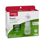 Playtex Baby Anti-Colic Nurser Bottle with Pre-Sterilized Disposable Drop-Ins Liners, Closer to Breastfeeding, 4 Ounce Bottles, 3 Count