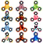 SCIONE 12 Pack Fidget Spinner Toy, Finger Spinner Fidget Pack-Anxiety Toys Stress Relief Reducer- Party Favors for Kids/Adults Birthday Party Favor Goodie Bag Stuffers Classroom Prizes