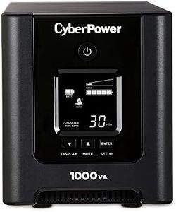 CyberPower OR1000PFCLCD PFC Sinewave UPS System, 1000VA/700W, 8 Outlets, AVR, Mini-Tower