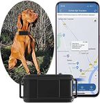 Dog Tracker Hound GPS Tracker 4G Waterproof GPS Dog Tracker Real Time Tracking with Sound/Light Alarm Airtag Dog Collar Two-way Talk Function Movement Recording with App No Subscription 3000mah TK919