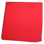 Mechaly Solid Colors 100% Cotton Bandana (Red)