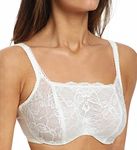 Lunaire Women's Plus-Size Mayfair Cami Lace Underwire Bra - Off-White - 34C