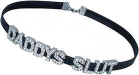 DADDY'S Choker Necklaces,Rhinestone