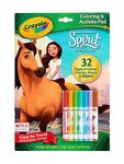 Crayola Spirit Coloring Book with Activities, 32 Coloring Pages & 7 Markers, Gift for Kids