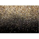 SJOLOON 8X6ft Black and Gold Backdrop Golden Spots Backdrop Vinyl Photography Backdrop Vintage Astract Background for Family Birthday Party Newborn Studio Props 11547