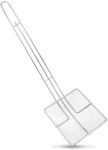 Great Credentials© Square Fine Mesh Skimmer - 5 x 5 Inch Strainer With 12 Inch Long Handle Stainless Steel for Deep Frying