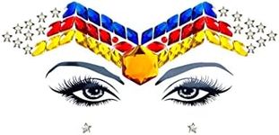 Neva Nude Super Hero 2.0 Crystal Face Jewels- Face Gems for Carnivals, Halloween, Festivals, Raves, & Parties | Medical Grade Adhesive, Waterproof, & Sweatproof | Made in USA