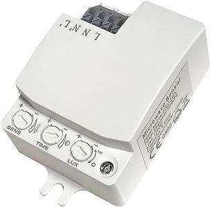 LED ATOMANT Detector de Movimiento por Radar HF 5.8GHz, con Sensor Luminico Regulable, Alcance 10m, Invisible, Instalacion en Interior de plafones, para LED