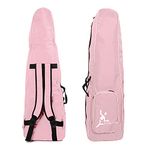 LEONARK Fencing Storage Bag for Epee Saber and Foil Equipment - Portable Backpack for Fencing Sword Suit and Mask (Pink)