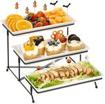 Mfacoy 3 Tier Serving Tray Set, 12"