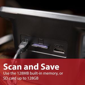 Magnasonic 24MP Film Scanner – Converts 35mm, 126, 110, Super 8 Slides