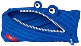 ZIPIT Monster Pencil Case for Boys | Pencil Pouch for School, College and Office | Pencil Bag for Kids (Blue)