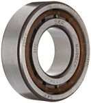 SKF NJ 205 ECP Cylindrical Roller Bearing, Removable Inner Ring, Flanged, High Capacity, Polyamide/Nylon Cage, Metric, 25mm Bore, 52mm OD, 15mm Width, 14000rpm Maximum Rotational Speed, 6070lbf Static Load Capacity, 6430lbf Dynamic Load Capacity