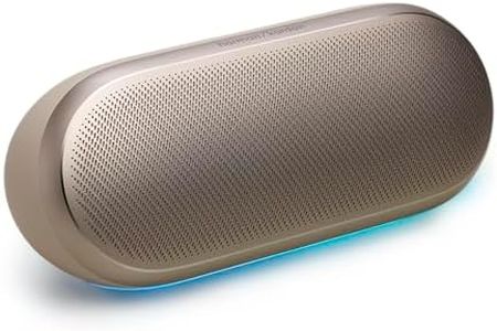 Harman Kardon Luna 2, Solid Build with Refined Design, Superior Sound Performance with AI Sound Boost, Built-in Battery for 12 Hours Playtime, Warm Sand