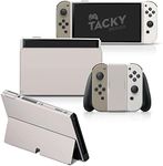 TACKY DESIGN Colorwave Solid Skin Compatible with Nintendo Switch OLED Skin - Color Blocking Vinyl 3M Nintendo Switch OLED Stickers Set - Switch OLED Skin for Console, Dock, Joy Con - Decal Full Wrap