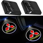 2Pcs for Mitsubishi Car Door Lights Logo Projector, Universal Wireless Car Door Led Projector Lights, Upgraded Car Door Welcome Logo Projector Lights for Mitsubishi All Car Models
