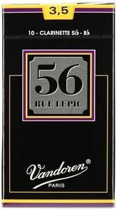 Vandoren CR5035 56 Rue Lepic Bb Clarinet Reeds Box of 10, Strength 3.5