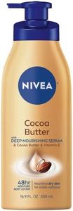 NIVEA Cocoa Butter Body Lotion with Deep Nourishing Serum, 16.9 Fl Oz Pump Bottle