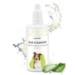 Petroyale Ear Cleanser for Dogs | Effective & Gentle Formula | Remove Dirt, Excess Wax, Mites | Improves Hearing | Relives Itching | Dog Ear Cleaner Solution with Tris EDTA Buffer - 100ml